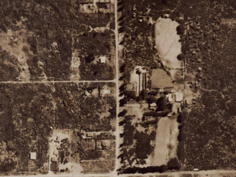 412 Bower Avenue from the air, 1925-1929