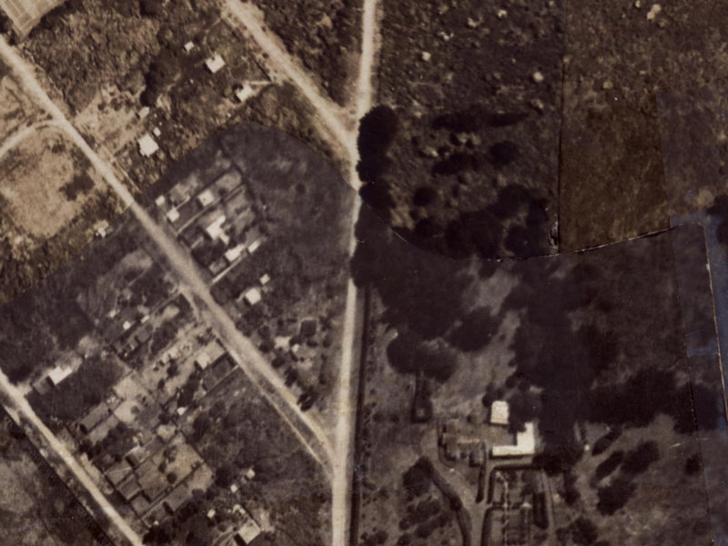 308-310 Bower Avenue from the air, 1925-1929