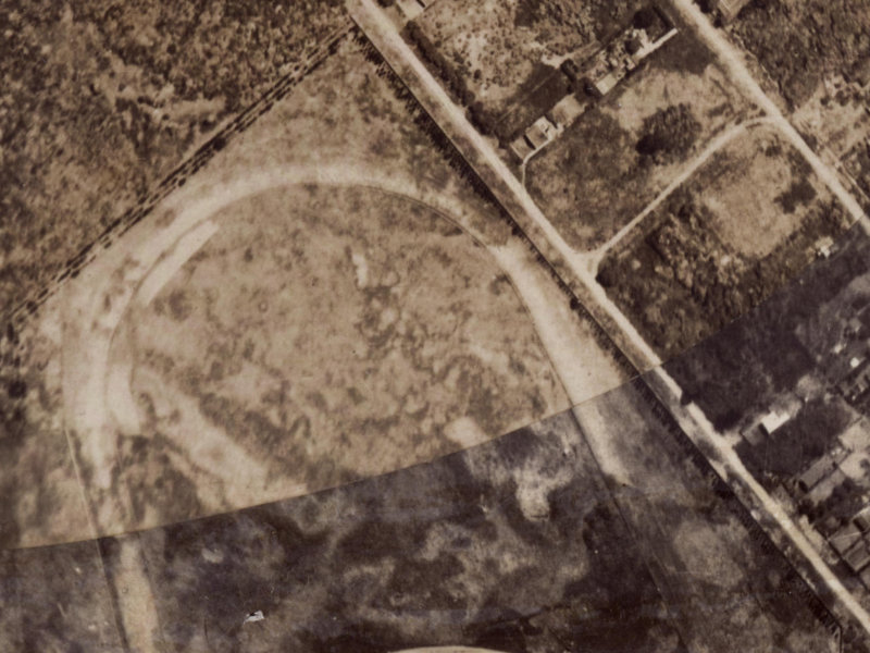 28–40 Ascot Avenue from the air, 1925-1929
