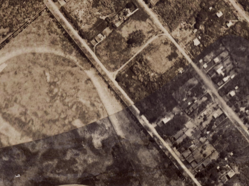 49–93 Ascot Avenue from the air, 1925-1929