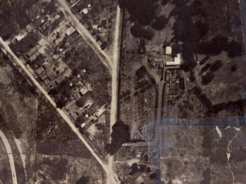 290 Bower Avenue from the air, 1925-1929