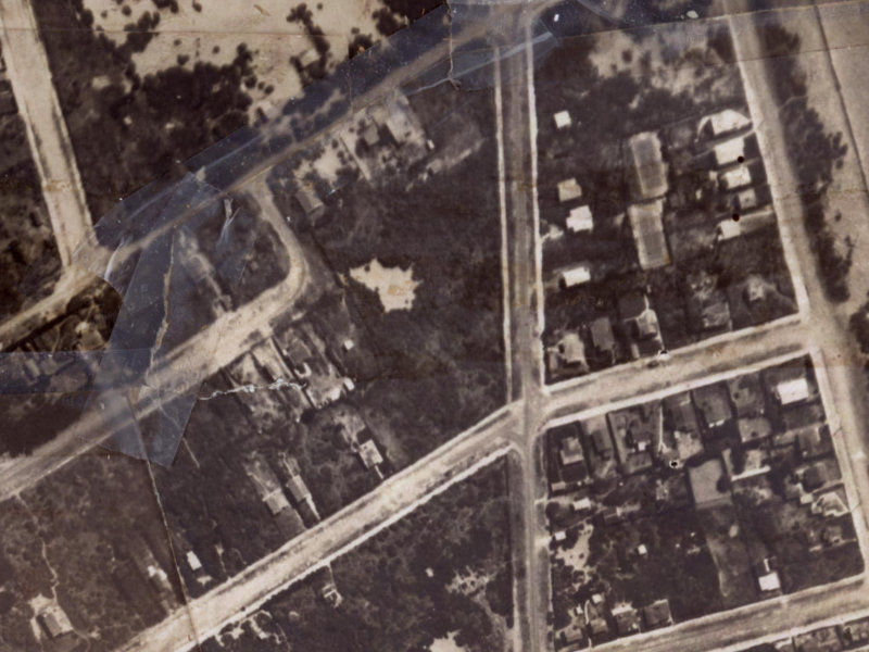16A Jutland Street from the air, 1925-1929