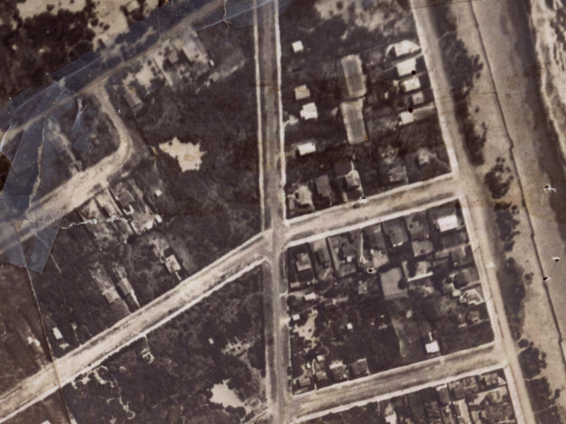 23-33 Jutland Street from the air, 1925-1929