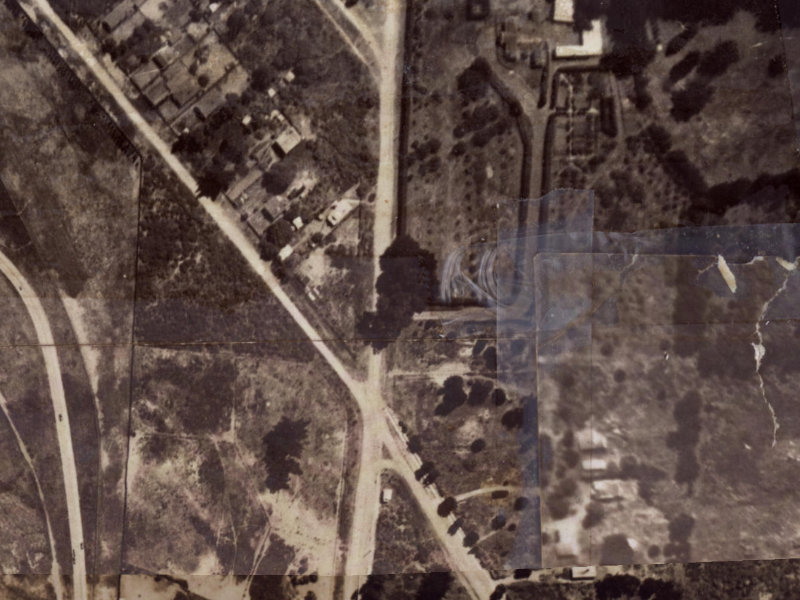 266-256 Bower Avenue from the air, 1925-1929
