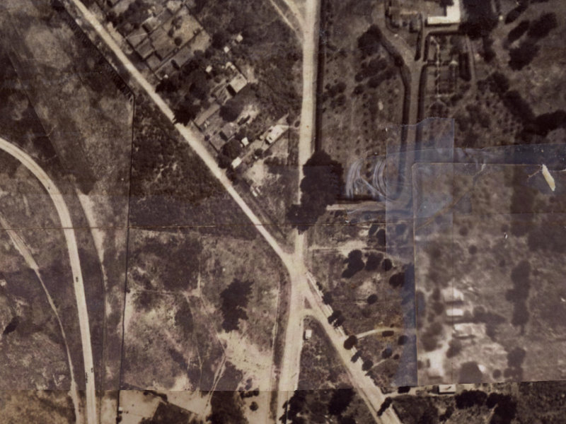 283B Bower Avenue from the air, 1925-1929