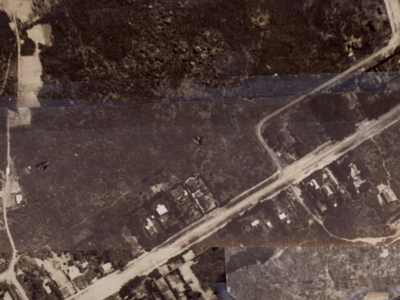 132-134 Pacific Road from the air, 1925-1929