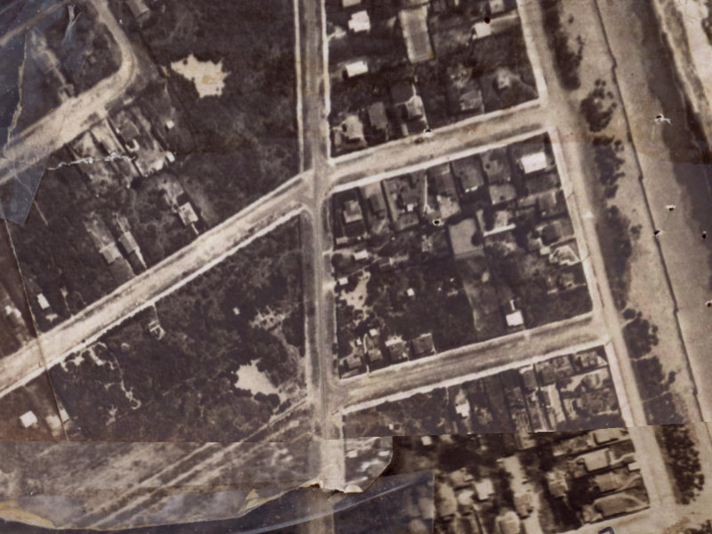 45 Jutland Street from the air, 1925-1929