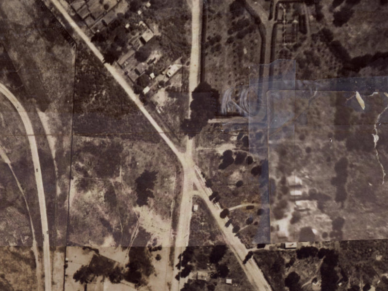 Bower Avenue from the air, 1925-1929