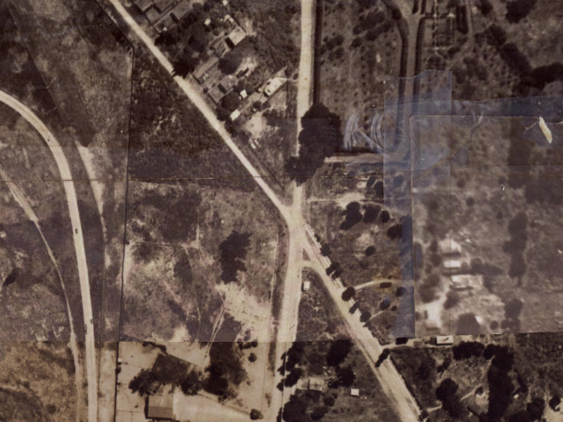 100 Ascot Avenue from the air, 1925-1929
