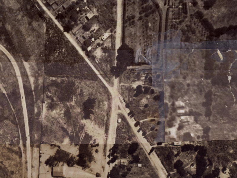 254 Bower Avenue from the air, 1925-1929
