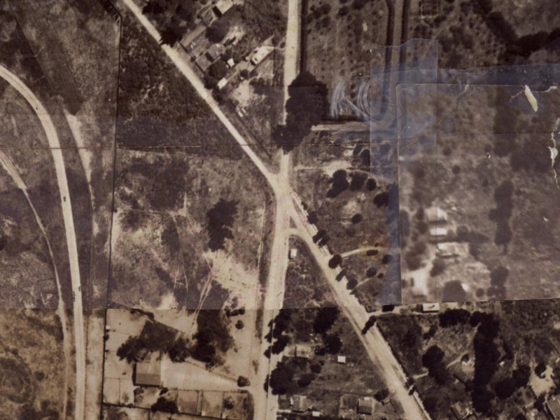 259 Bower Avenue from the air, 1925-1929