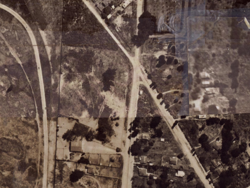 255 Bower Avenue from the air, 1925-1929