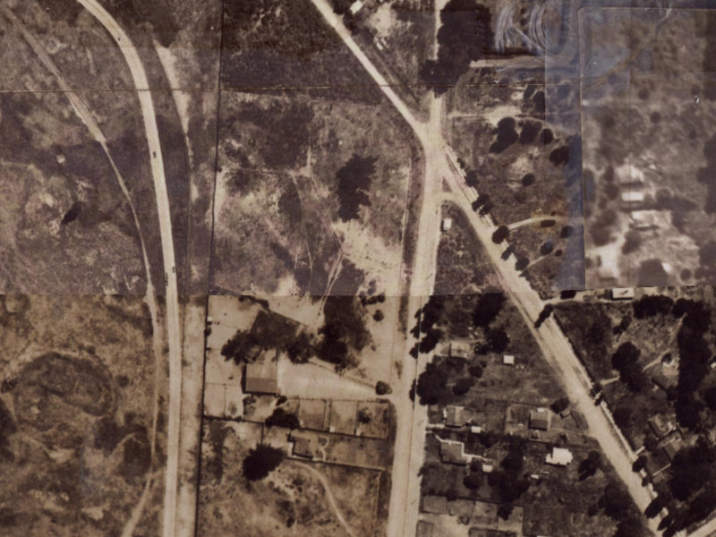 253 Bower Avenue from the air, 1925-1929