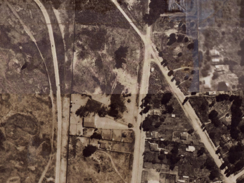 249 Bower Avenue from the air, 1925-1929