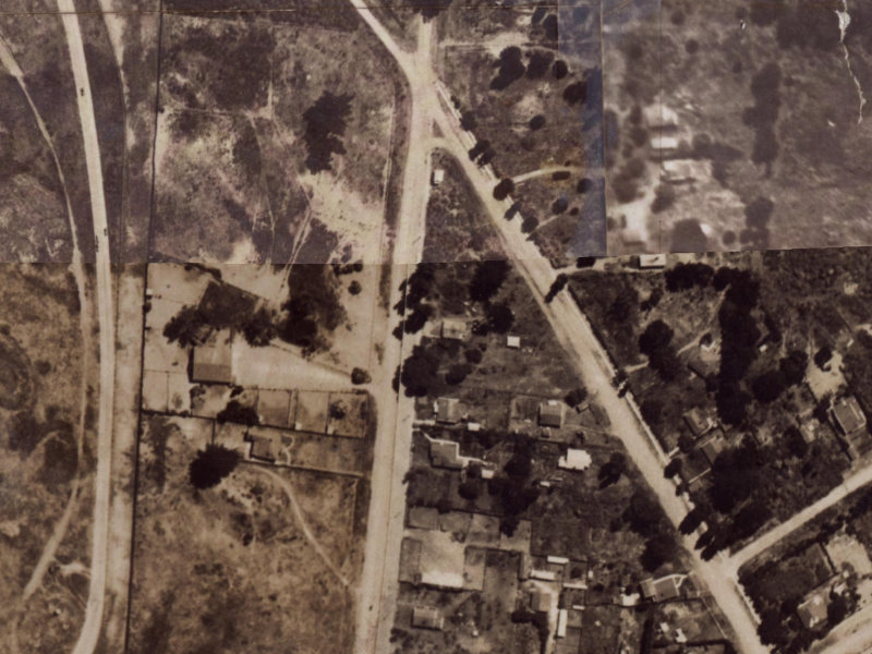 244 Bower Avenue from the air, 1925-1929