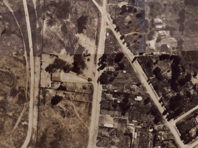 242 Bower Avenue from the air, 1925-1929
