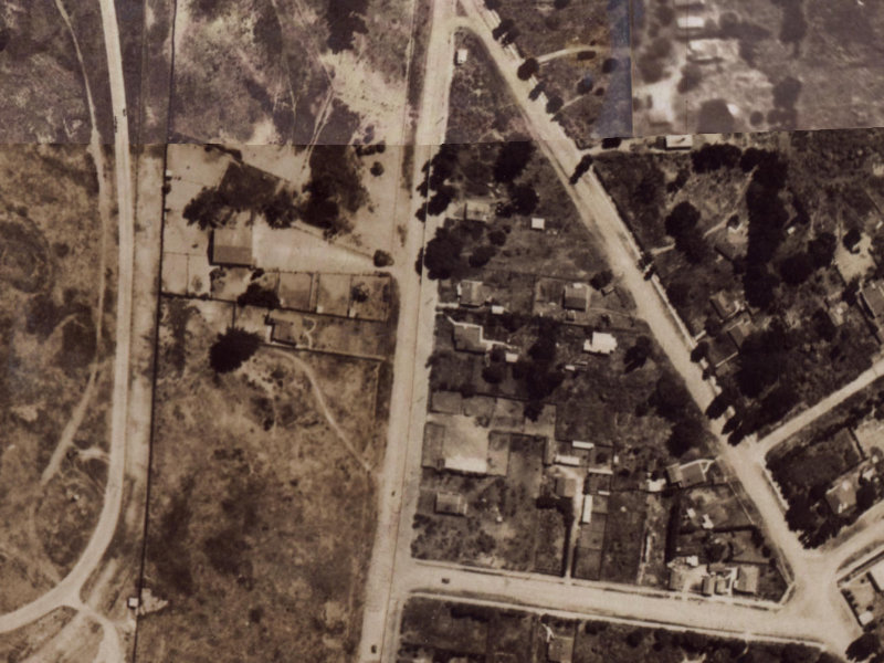 238 Bower Avenue from the air, 1925-1929