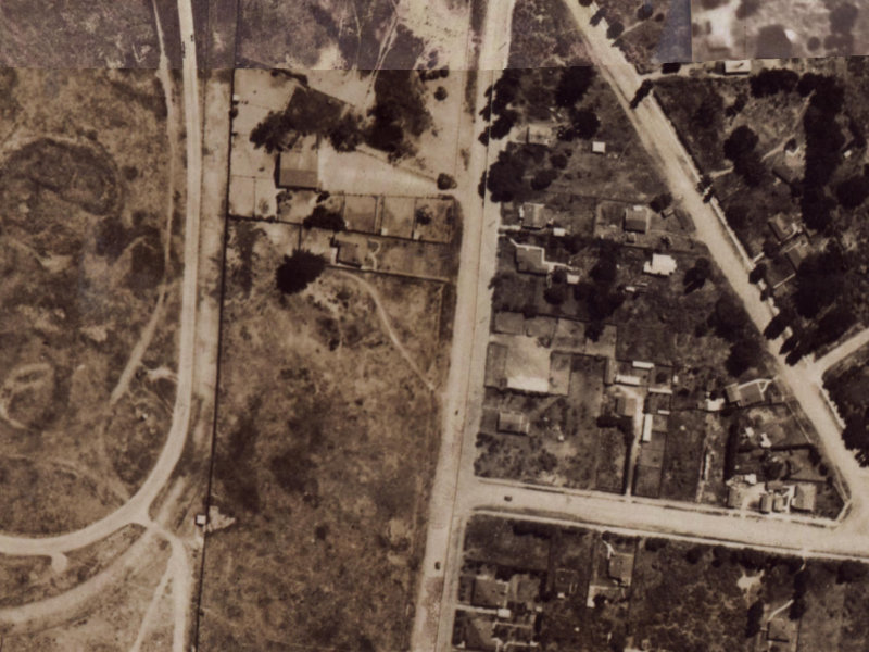 233 Bower Avenue from the air, 1925-1929