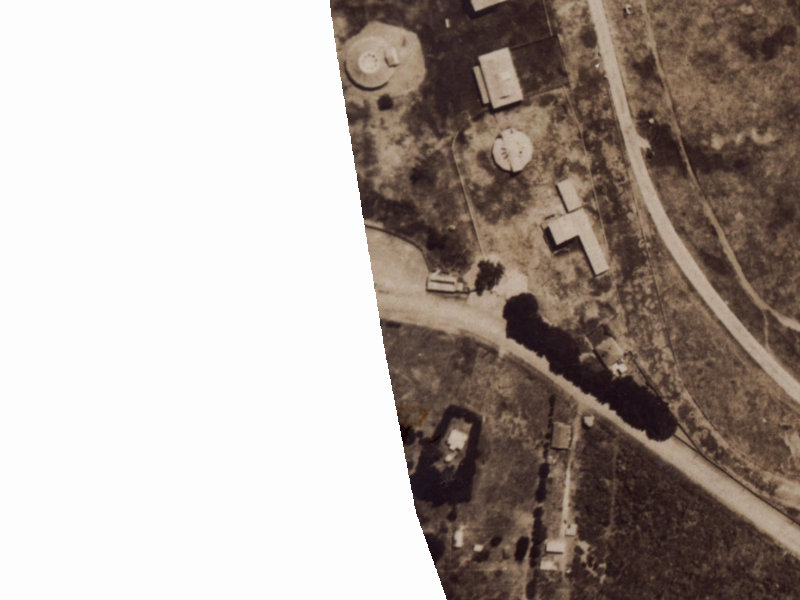 207 Travis Road from the air, 1925-1929