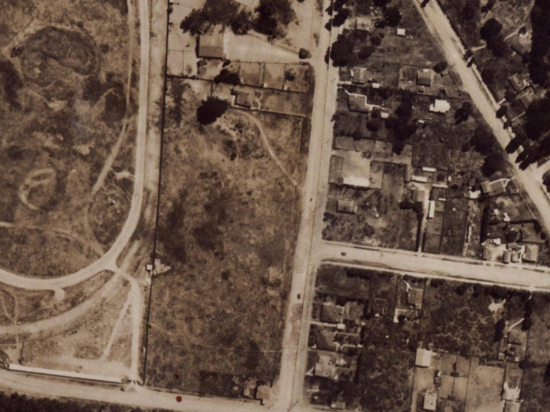 227 Bower Avenue from the air, 1925-1929