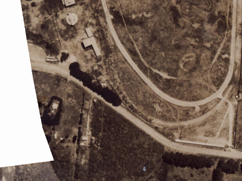 212 Travis Road from the air, 1925-1929