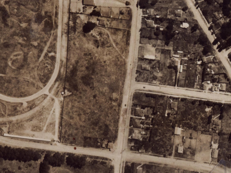 221 Bower Avenue from the air, 1925-1929