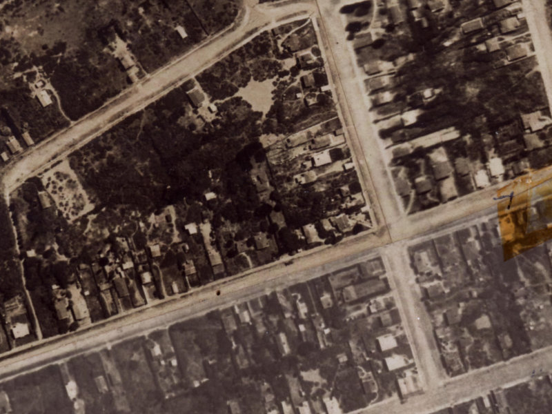 38 Leaver Terrace from the air, 1925-1929