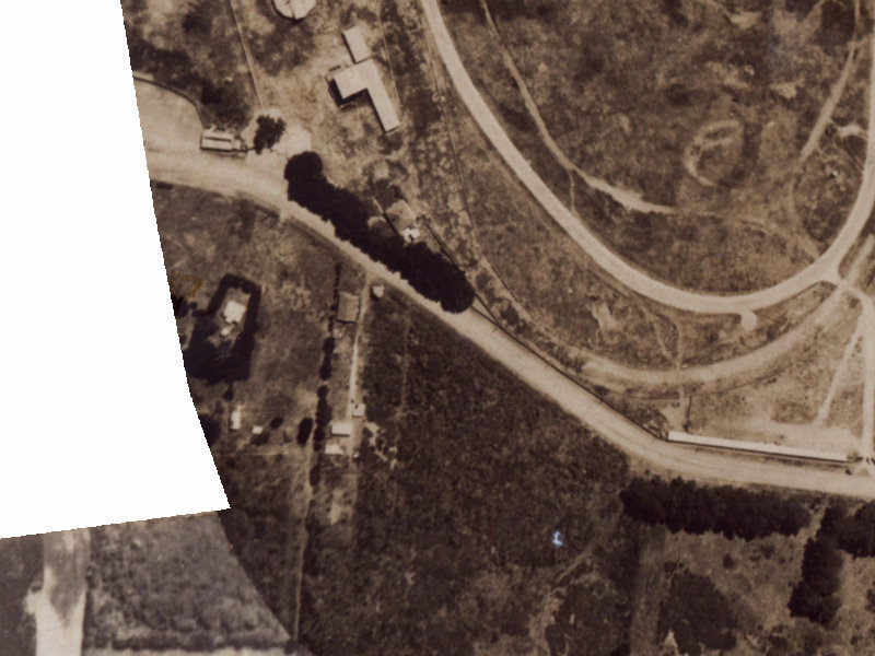 270 Travis Road from the air, 1925-1929