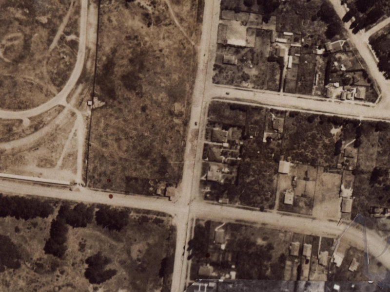215-217 Bower Avenue from the air, 1925-1929