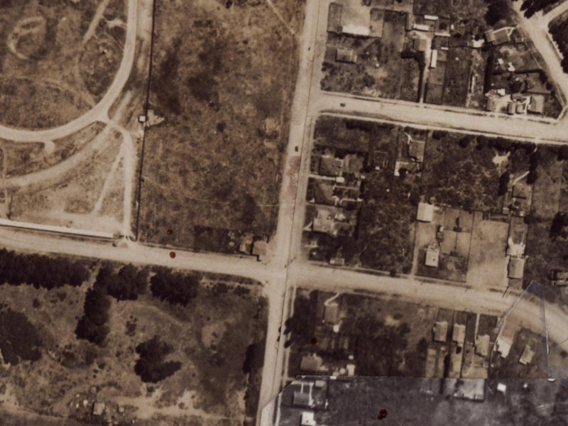 211 Bower Avenue from the air, 1925-1929