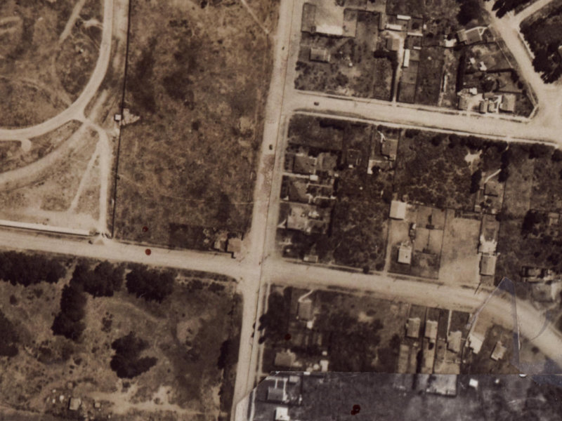 206 Bower Avenue from the air, 1925-1929