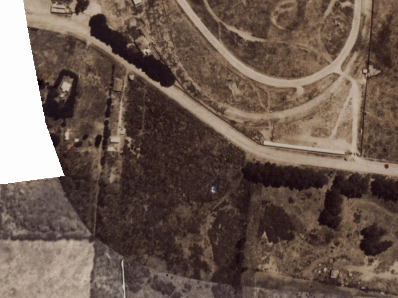 276 Travis Road from the air, 1925-1929
