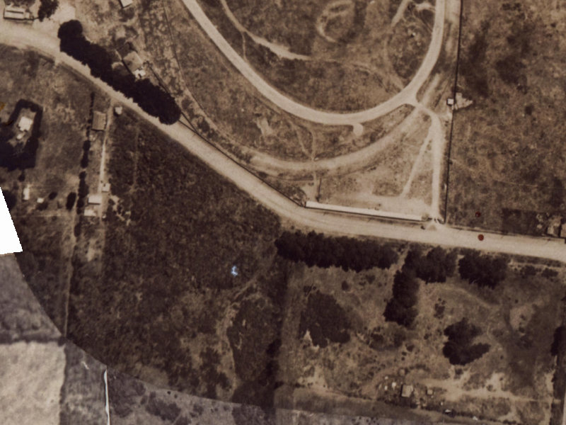 282A Travis Road from the air, 1925-1929
