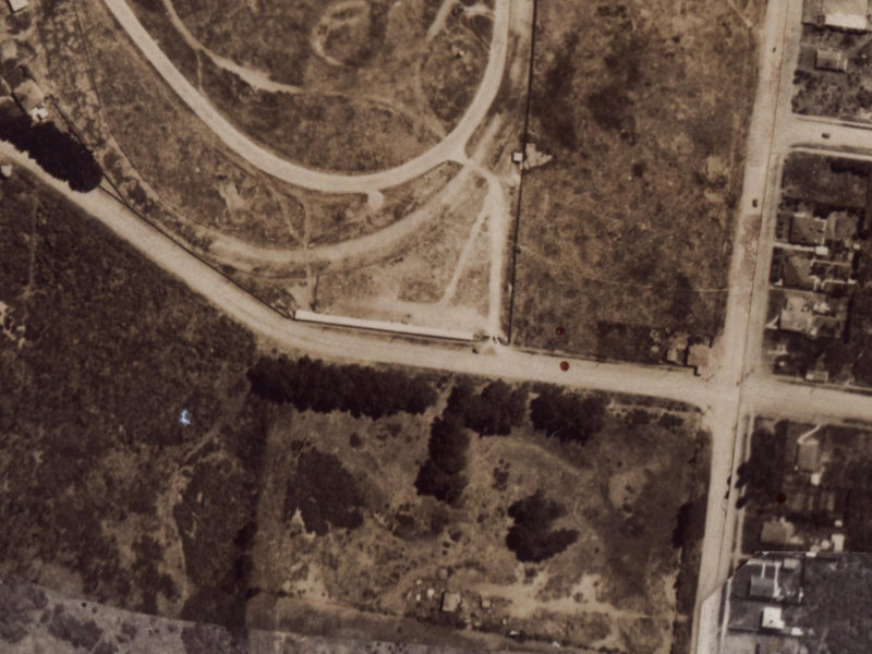 225 Travis Road from the air, 1925-1929