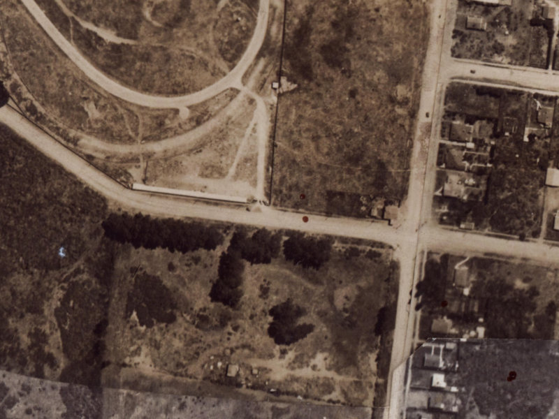 300-298 Travis Road from the air, 1925-1929