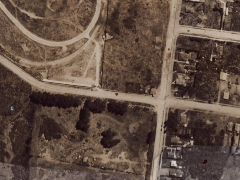 227 Travis Road from the air, 1925-1929