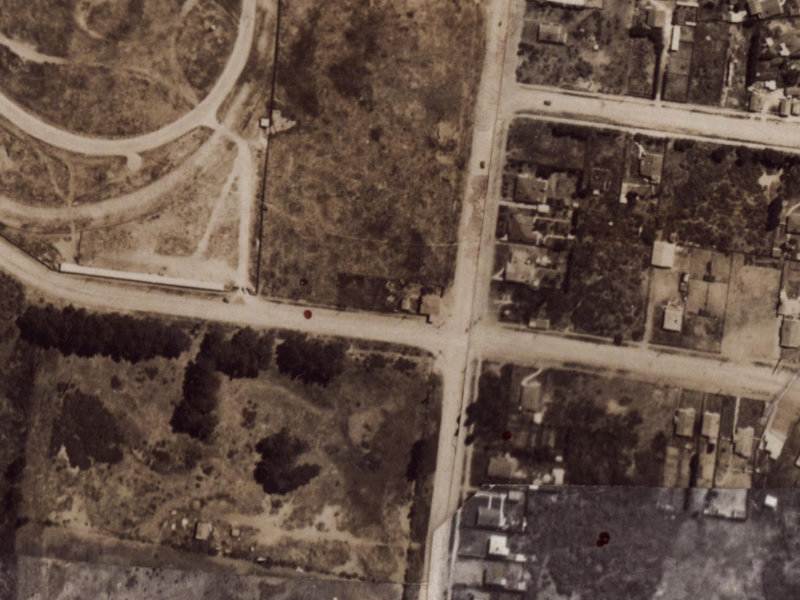 251 Travis Road from the air, 1925-1929