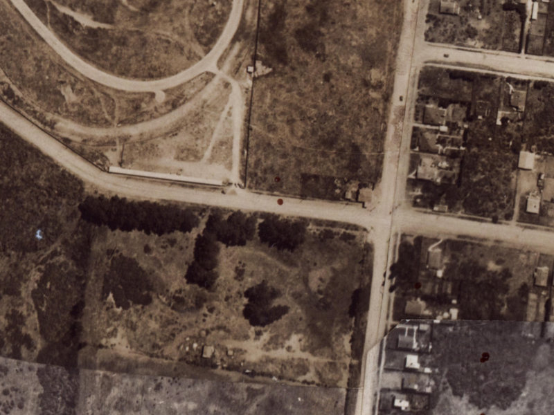 302 Travis Road from the air, 1925-1929