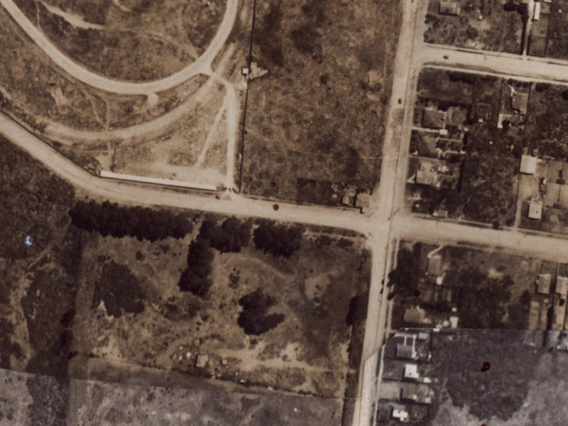 239-251 Travis Road from the air, 1925-1929