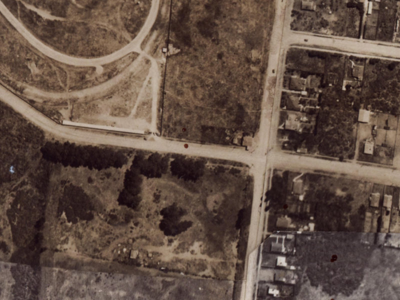 229 Travis Road from the air, 1925-1929