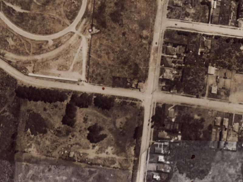 235 Travis Road from the air, 1925-1929