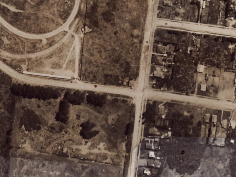 249 Travis Road from the air, 1925-1929