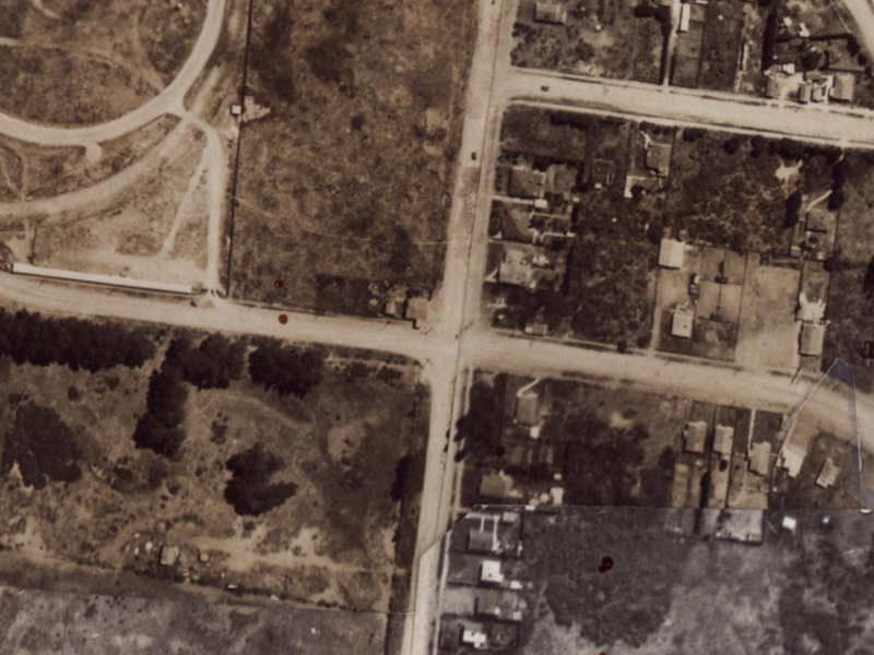 201 Bower Avenue from the air, 1925-1929