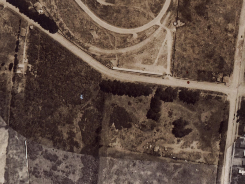 286 Travis Road from the air, 1925-1929