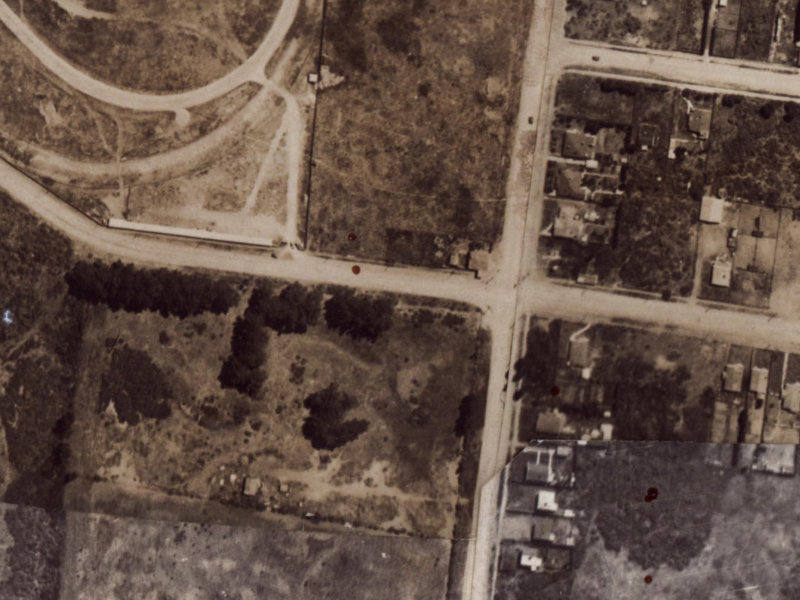 304 Travis Road from the air, 1925-1929