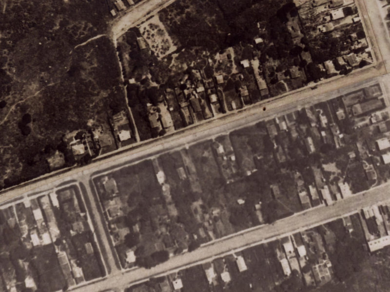 65 Leaver Terrace from the air, 1925-1929