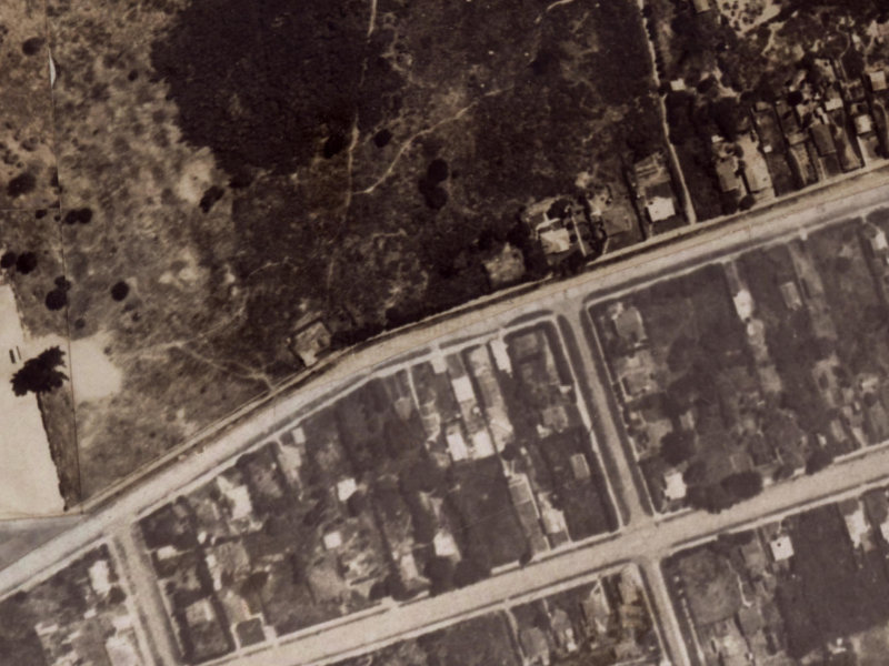 101 Leaver Terrace from the air, 1925-1929