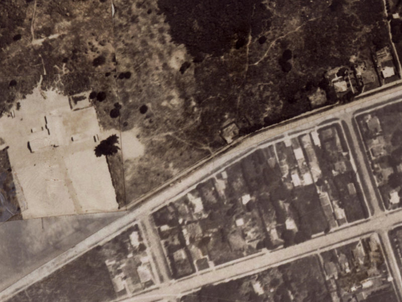 100 Leaver Terrace from the air, 1925-1929