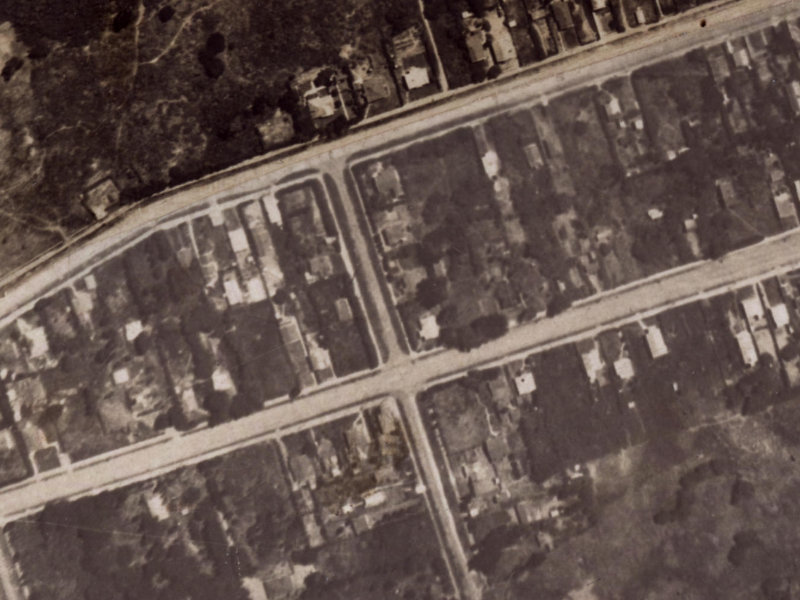 Shaw Avenue from the air, 1925-1929