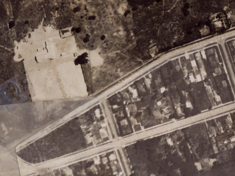 125 Leaver Terrace from the air, 1925-1929